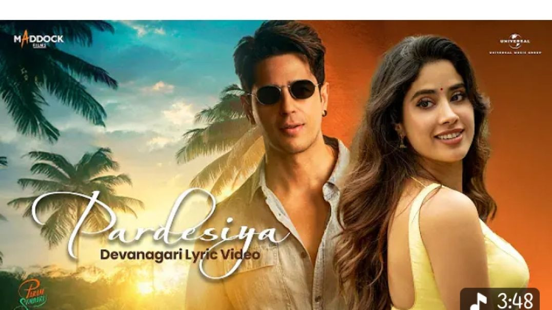 ⁣Pardesiya (Film Version) Sidharth M_ Janhvi K _Param Sundari_Sachin-Jigar_ Sonu_Krishnakali_Amitabh(