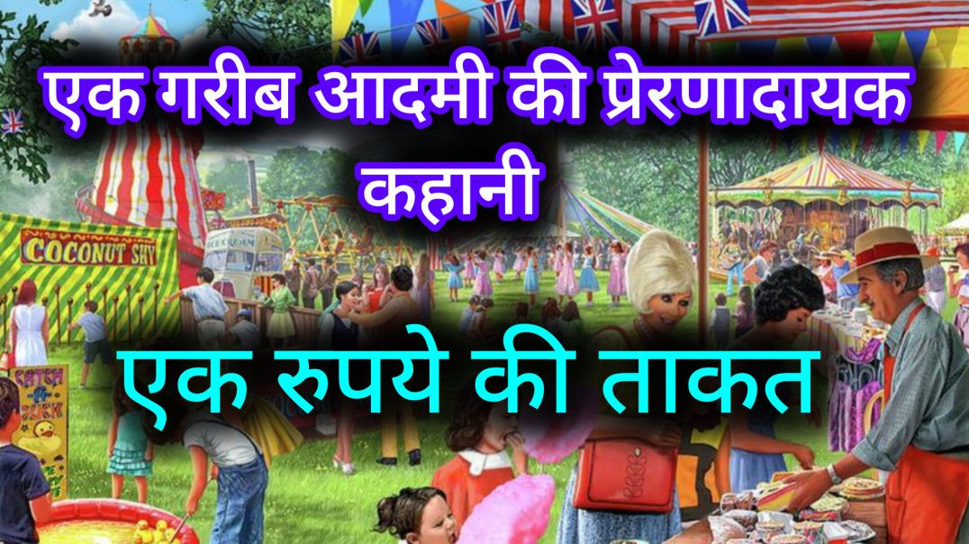 ⁣एक गरीब आदमी की कहानी। एक रुपये की ताकत। प्रेरणादायक कहानी kahani video l story video