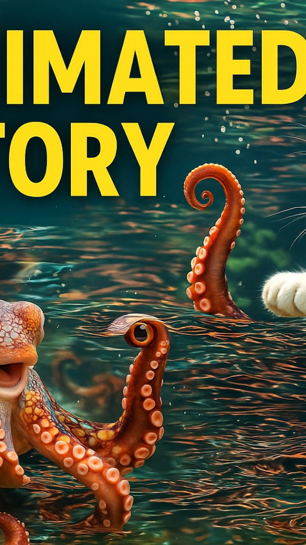 Octomas and cat lover story ai animation