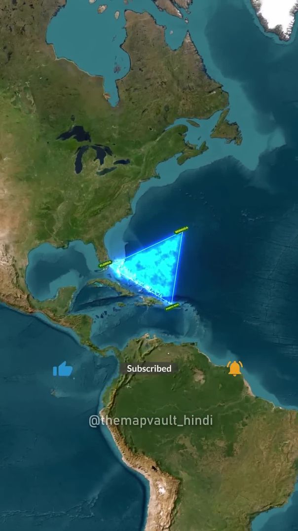 Bermuda Triangleबरमूडा ट्रायंगल– Science or Supernatural ️   shorts geography