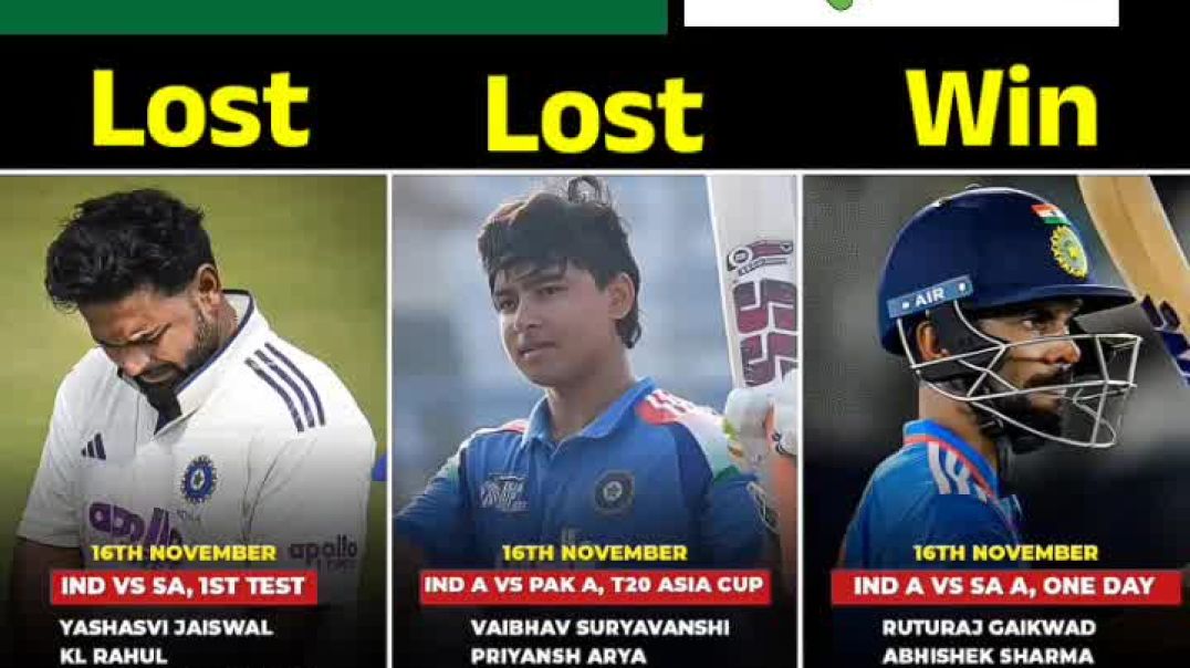 ⁣3 Indian Teams on a day