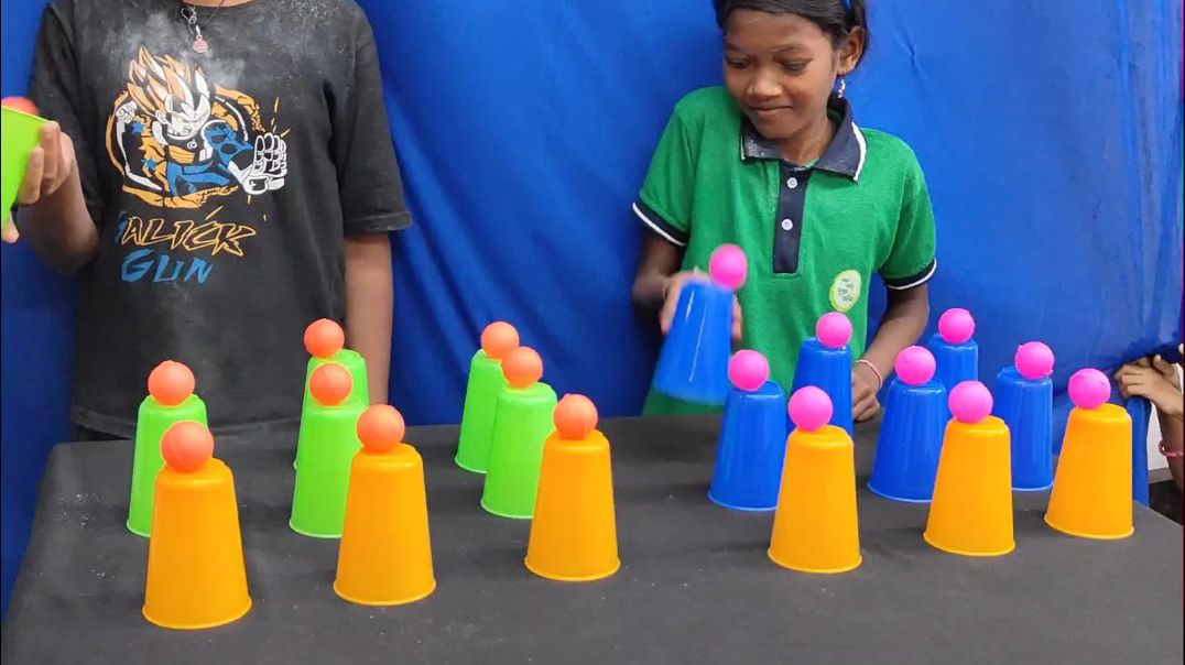 ⁣Glasses upper ball challenge competition