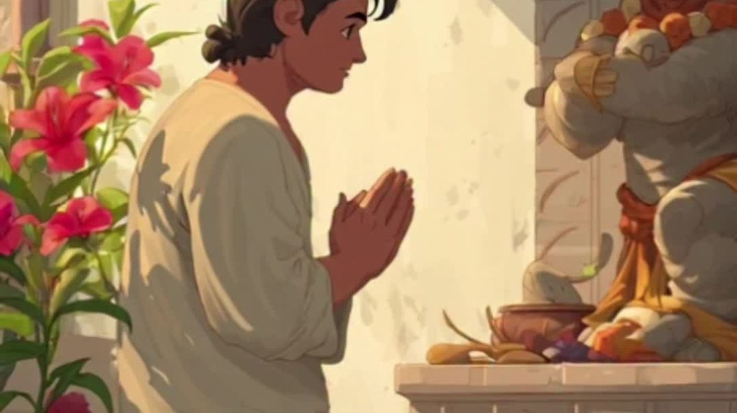 ⁣Iभक्ति ने बदल दी किस्मत | हनुमान जी की प्रेरणादायक 30 सेकंड कहानी”#shortsfeed