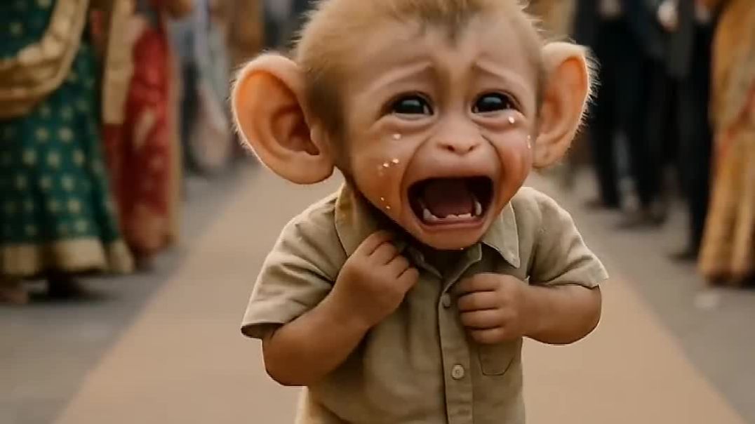 ⁣Tiny Baby Monkey Builds a Giant Statue… And Changes Everyone’s Heart ❤️