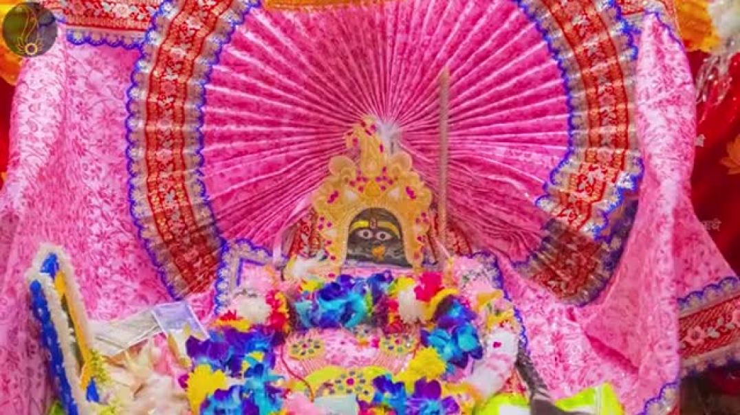 ⁣मानसरोवर में राधारानी के दर्शन करते हुए पूज्य महाराज जी