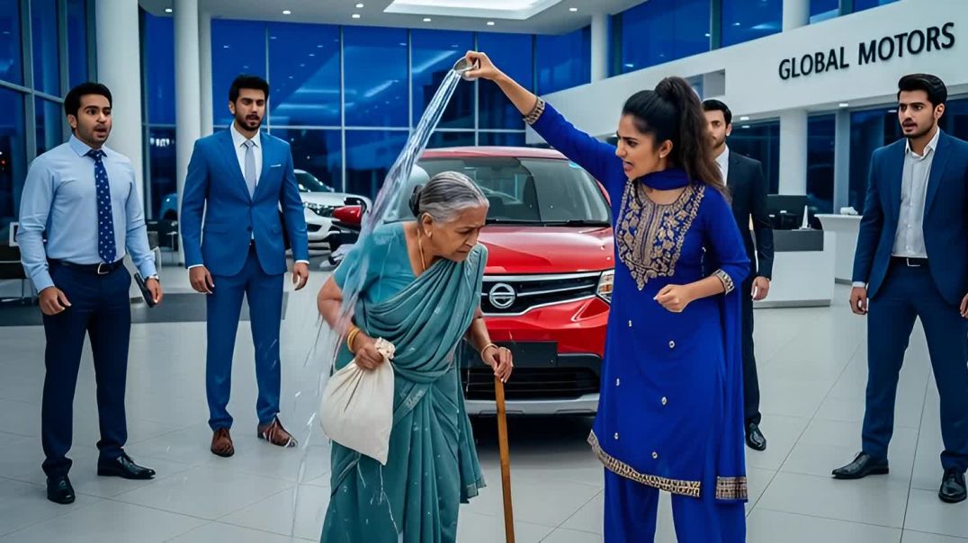 ⁣মেয়েটি ভিখারিনি ভেবে জল ঢেলে দিল।