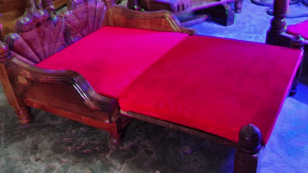 ⁣Laddu gopal bed / singhasan/ Krishna bed