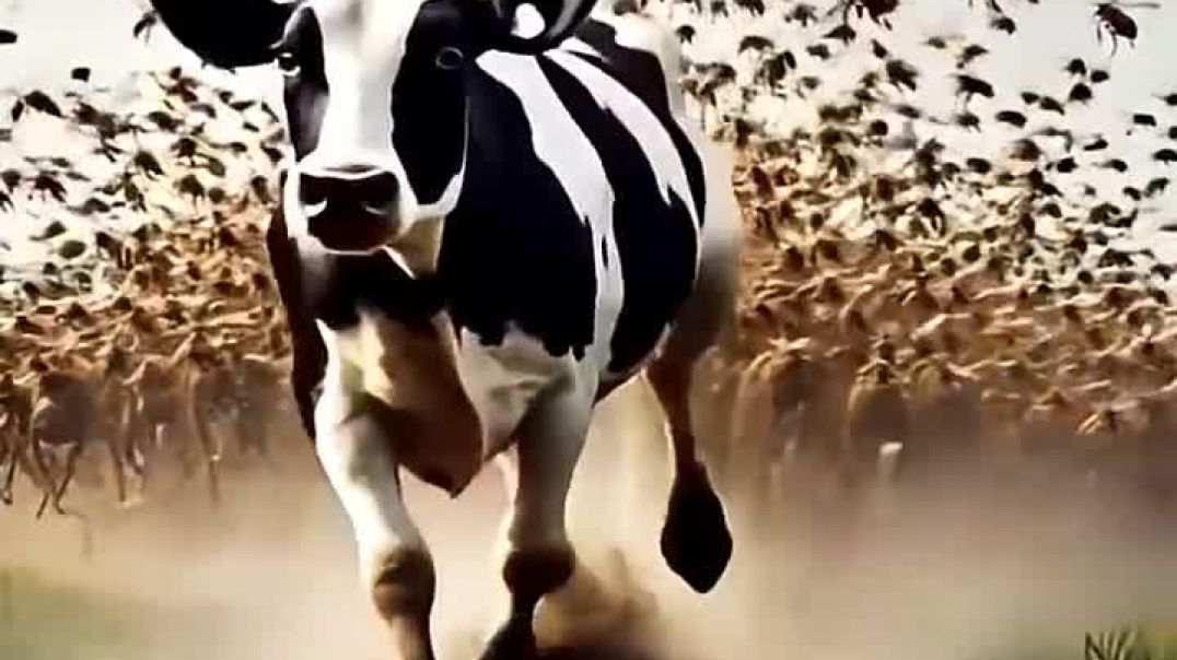 ⁣गाय 🐄 ने मधुमक्खी का छत्ता खा लिया 🐝 #ai #गाय #moon hindi#animation trending🐝 #ai #cartoon #[