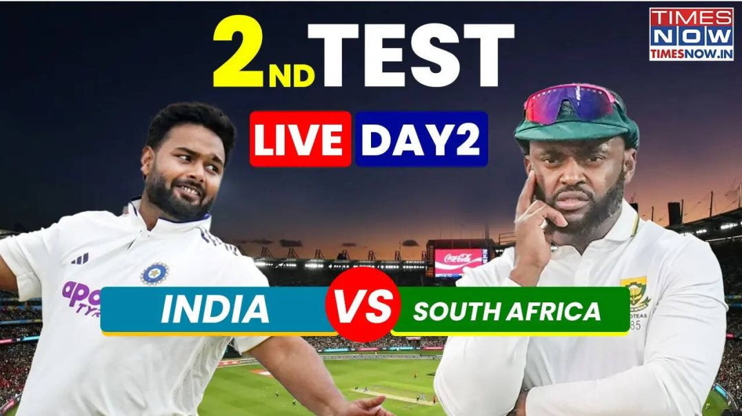 ⁣IND vs SA 2025, 2nd Test, Day 2 Match Highlights