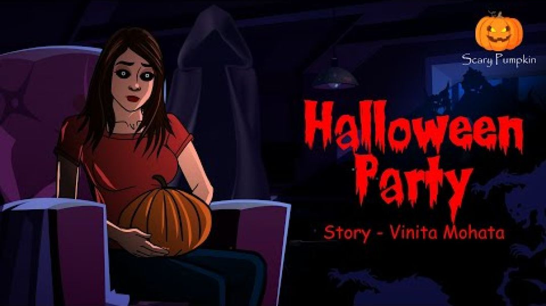 Halloween Party Horror Story _ Scary Pumpkin _ Hindi Horror Stories _ Animated Stories
