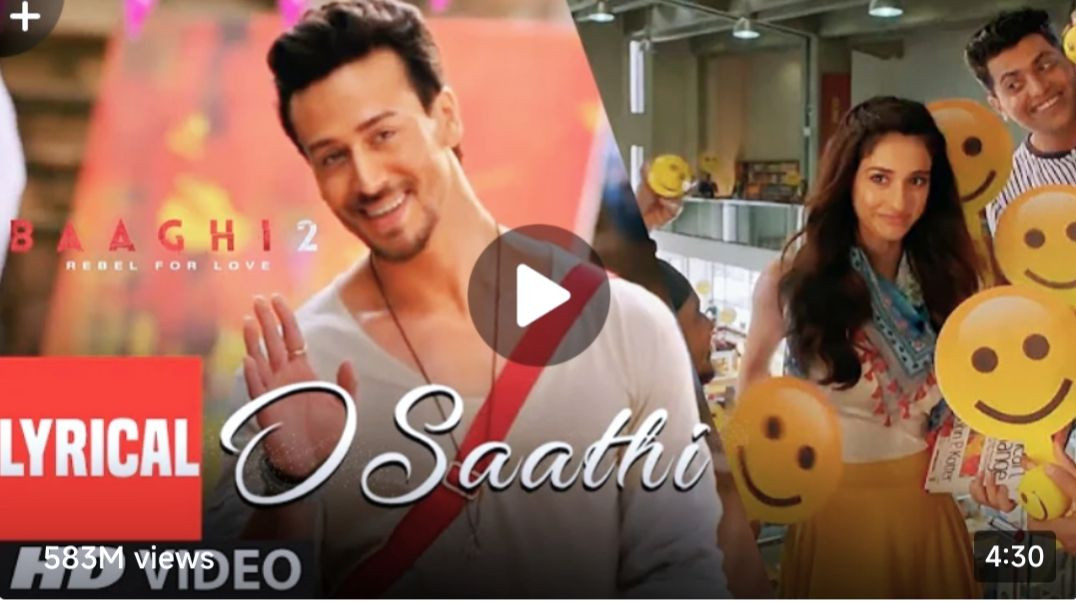 O_Saathi_Lyrical_Video___Baaghi_2___Tiger_Shroff___Disha_Patani___Arko___Ahmed_Khan_Sajid_Nadiadwala