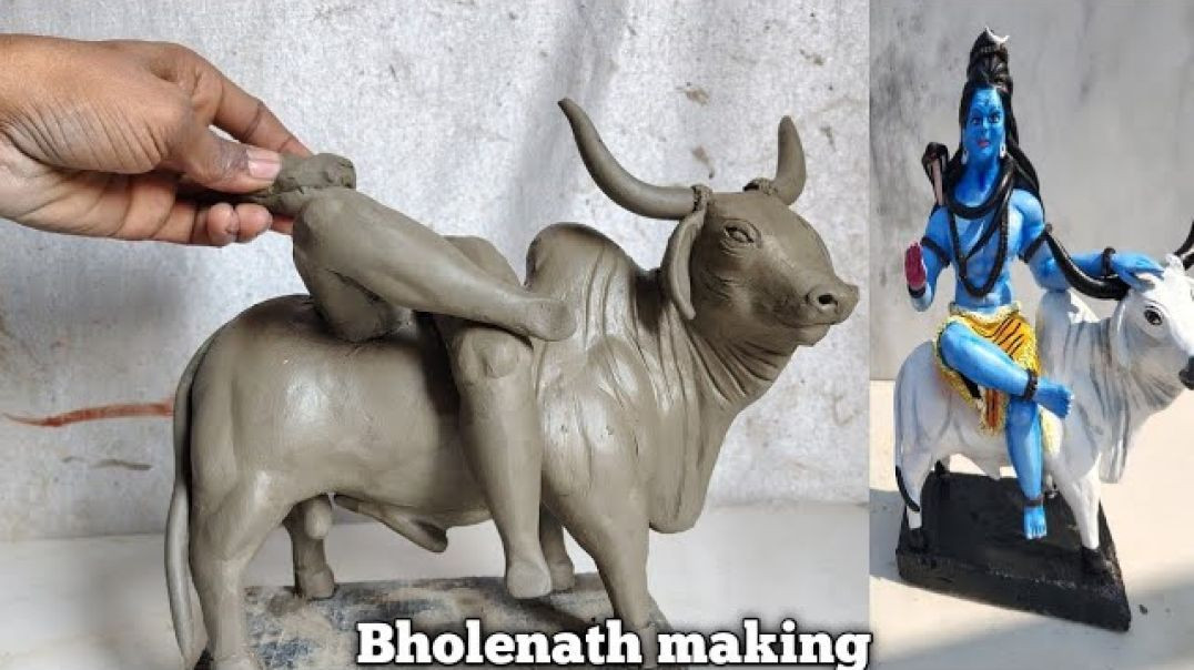 ⁣मिट्टी से महादेव मूर्ति बनाने सीखें | Bholenath idol making | Mahadev murti making 2026 | Bholenath 