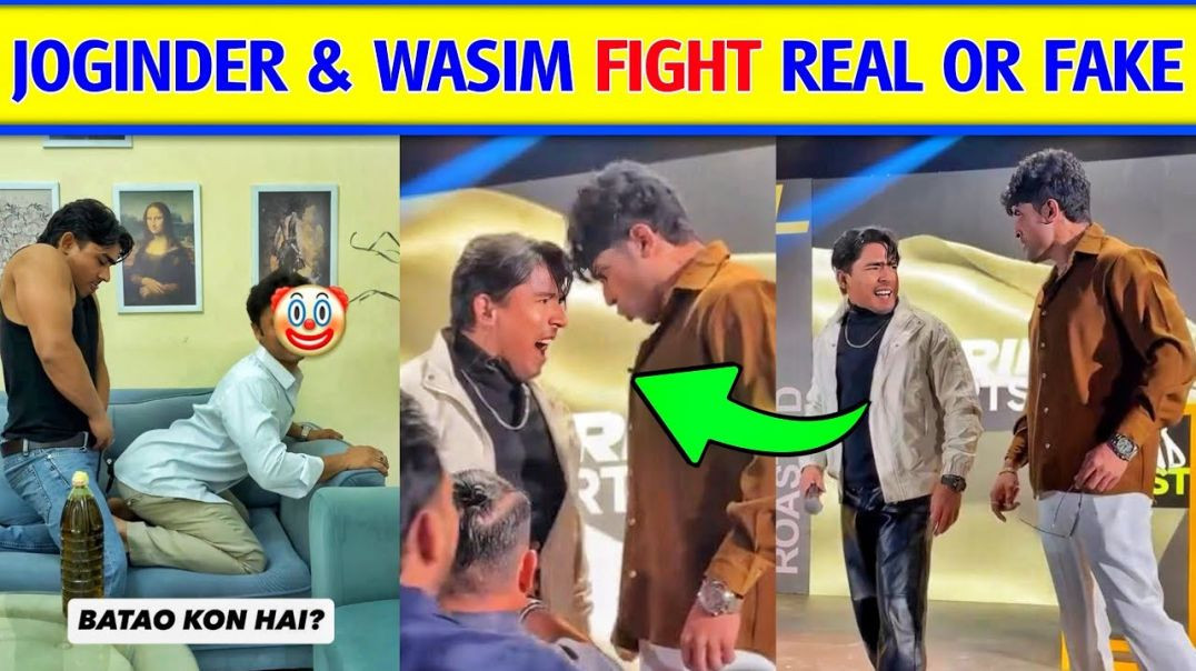 ⁣Thara bhai joginder wasim fight VIDEO _ joginder vs wasim fight _ joginder vs r2h wasim Real Or Fake