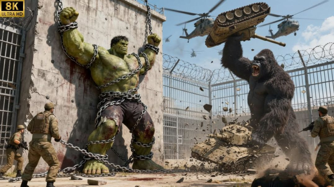 ⁣King Kong And Hulk vs