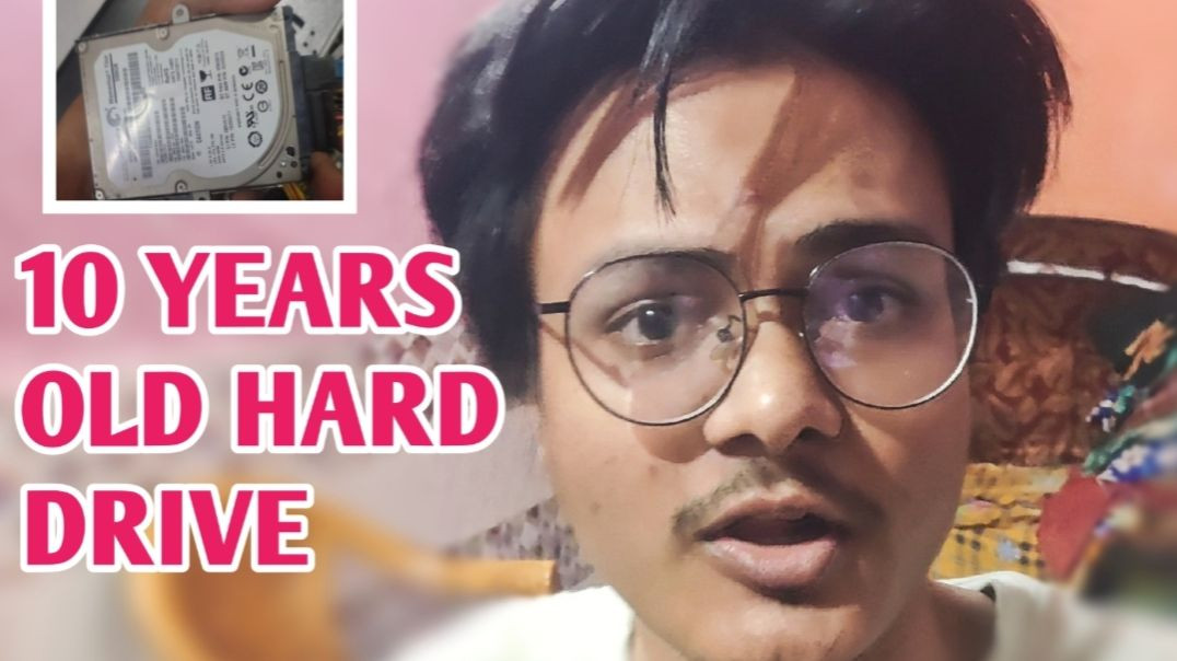 ⁣10 year old hard drive