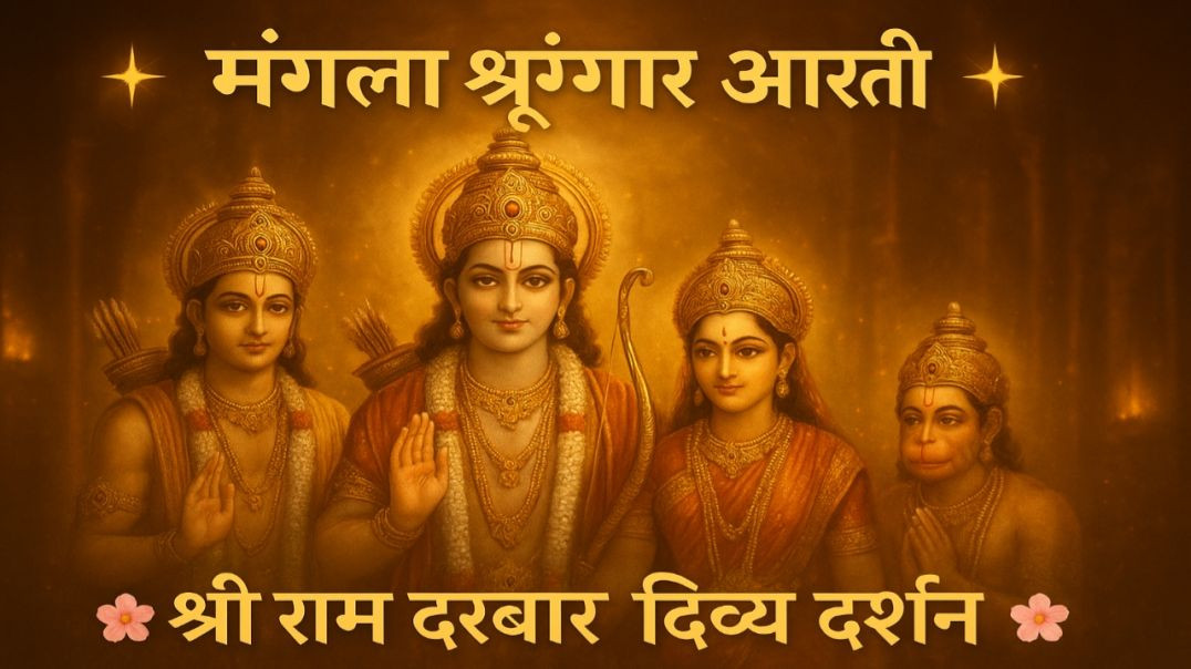 ⁣✨_मंगला_श्रृंगार_आरती___श्री_राम_दरबार_के_आज_के_दिव्य_दर्शन_✨(360p)