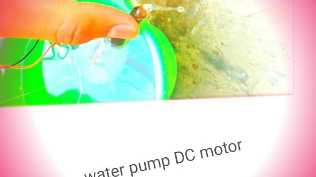 ⁣Homemade water pump