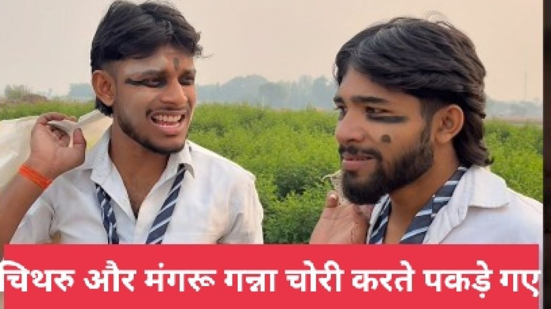 ⁣चिथरु और मंगरू गन्ना चोरी करते पकड़े गए | Chitharu Ki Comedy
