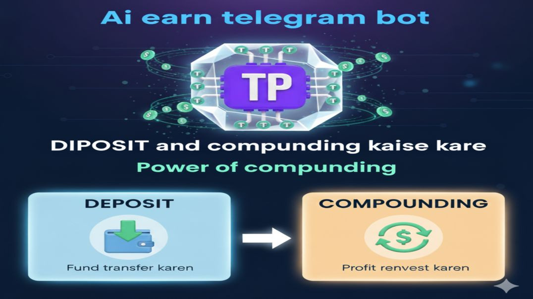 ⁣Ai earn telegram bot | Diposit and componding kaise kare