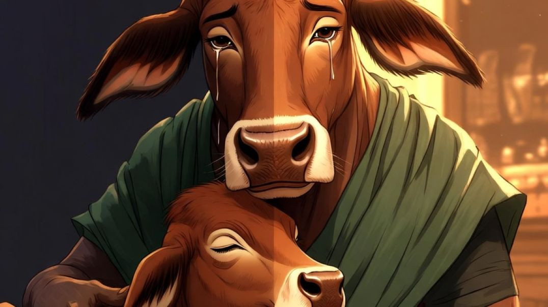 ⁣माँ की ममता और मेहनत की ताकत | प्रेरणादायक गाय मां की कहानी | Aarohini Shorts