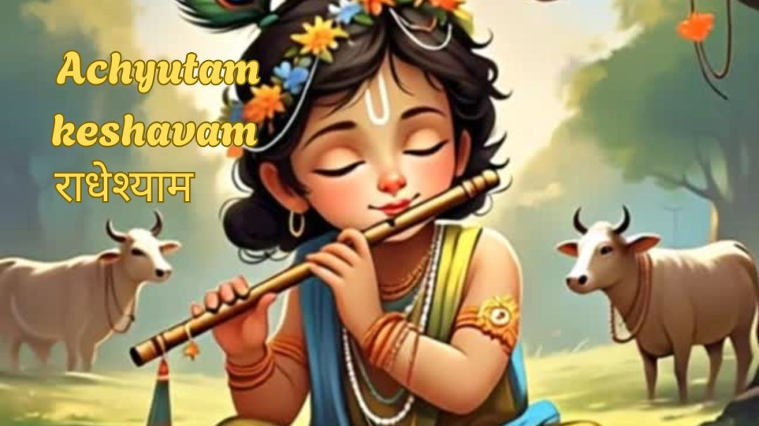 ⁣Achyutam Keshavam Radhe Shyam | VERY BEAUTIFUL SONG - KRISHNA BHAJAN