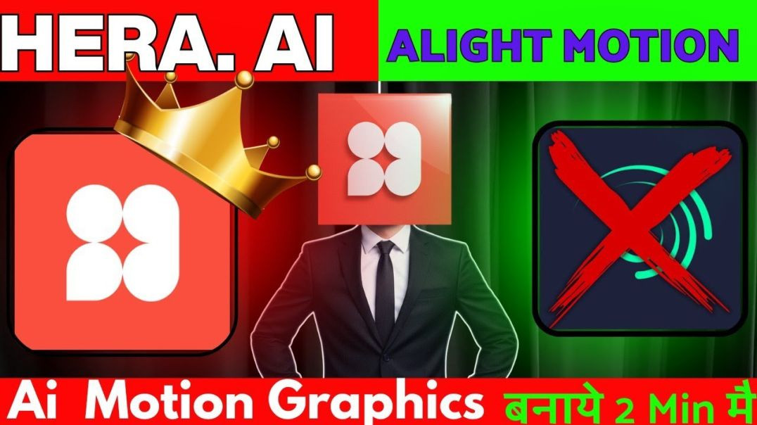 ⁣Hera AI se Motion Graphics Kaise Banaye | Full Tutorial in Hindi