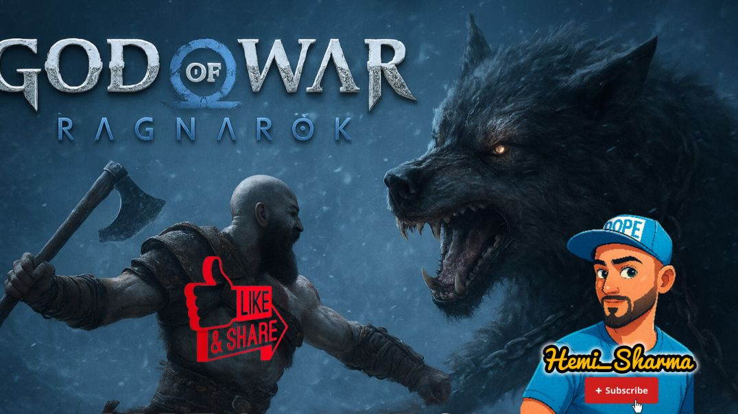 🔥 God of War Ragnarok  | Defeat the Giant Wolf | Live Gameplay | Kratos & Atreus Epic Battles |