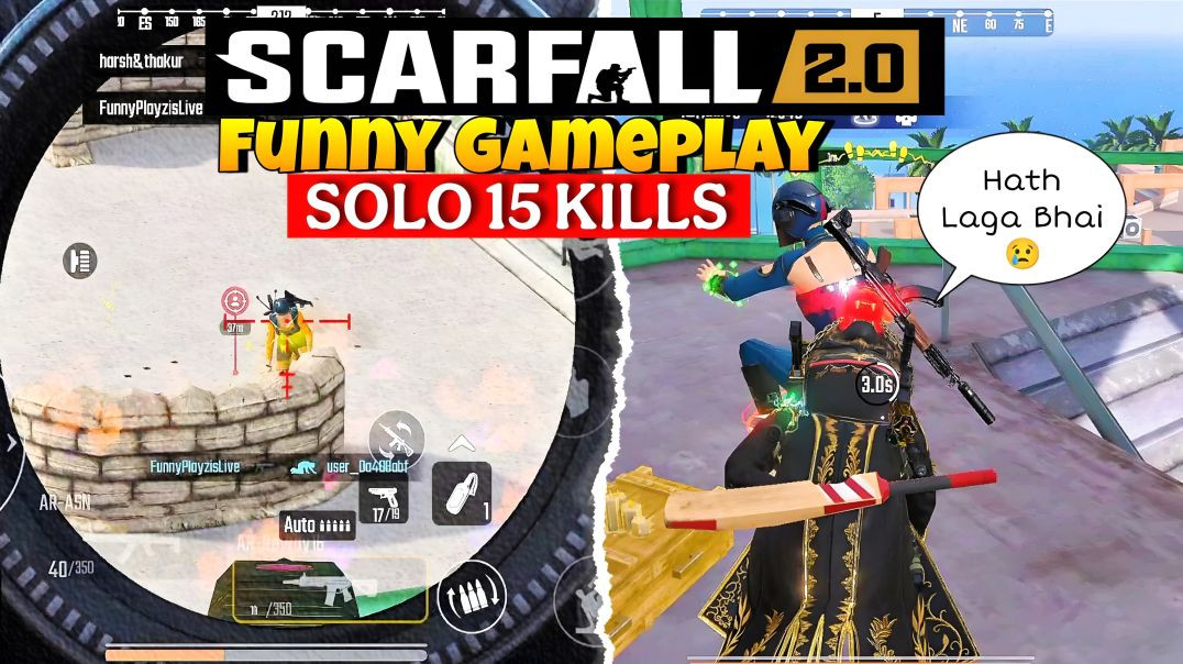 ⁣SCARFALL 2.0  Funny Gameplay 😂 ScarFall 2.0 ANDAMAN MAP Gameplay | FUNNYPLAYZYT |