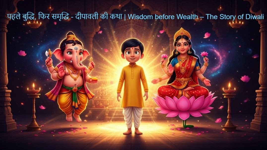 पहले बुद्धि, फिर समृद्धि — आरव और दीपावली की कथा | Wisdom before Wealth – The Story of Diwali