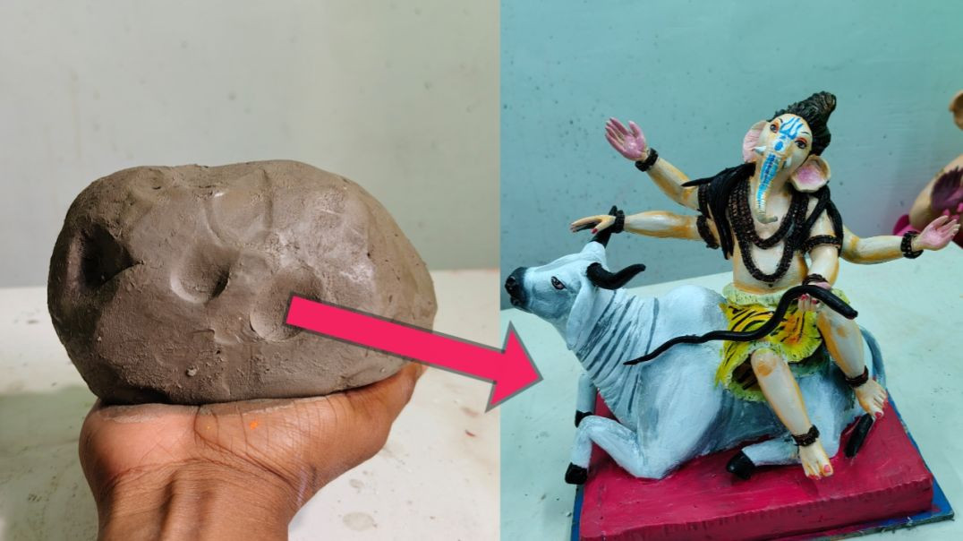 ⁣Eco friendly Ganesha making __ Ganesha making 2025 __ Ganesha making with clay