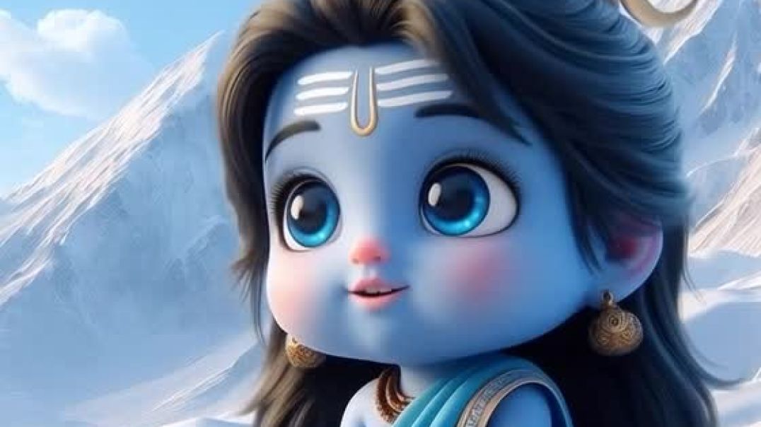 ⁣Bal Shiv Ji ❄️ | Mahadev Cute Avatar 💙
