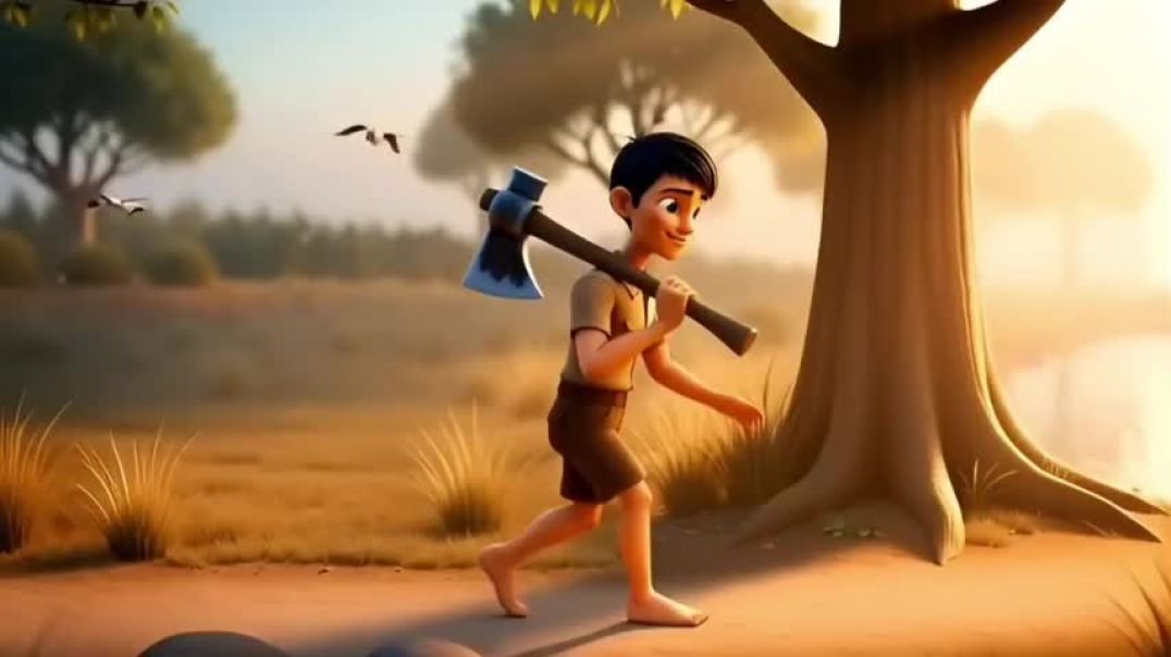 ⁣ईमानदार लकड़हारा