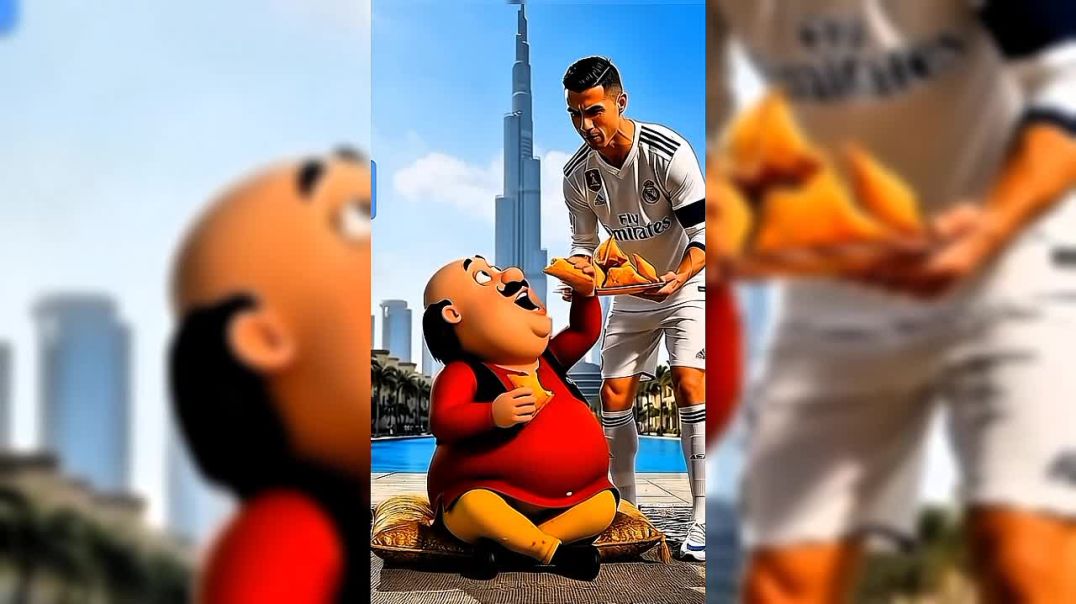 ⁣रोनाल्डो ने मोटू को जहरीले समोसे खाने से बचाई