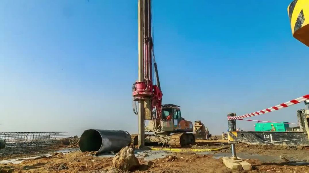 ⁣Wind Turbine Farm Installation From Scratch _ Time-lapse - Mega Structure(720P_HD)