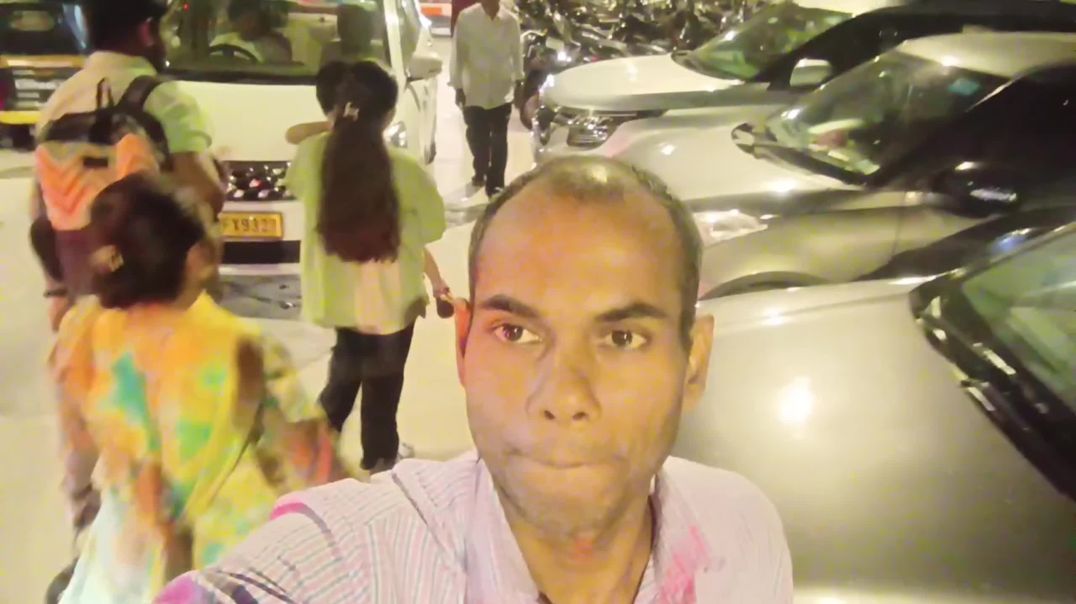 ⁣Juhu Beach Night Video| Juhu Chaupati Night video Mumbai