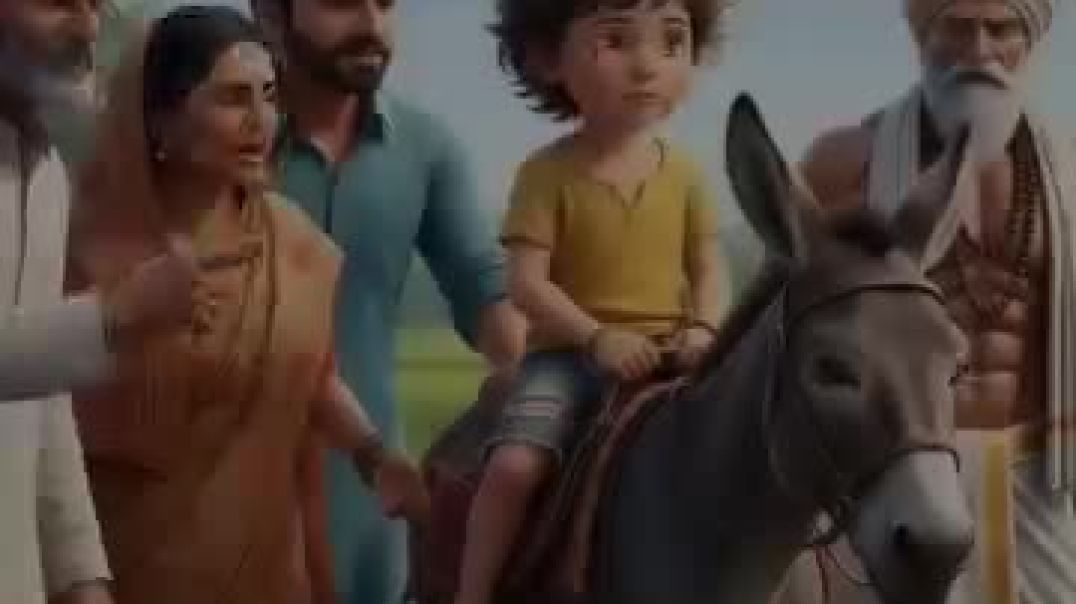 ⁣Gadha aur insaan ki kahani