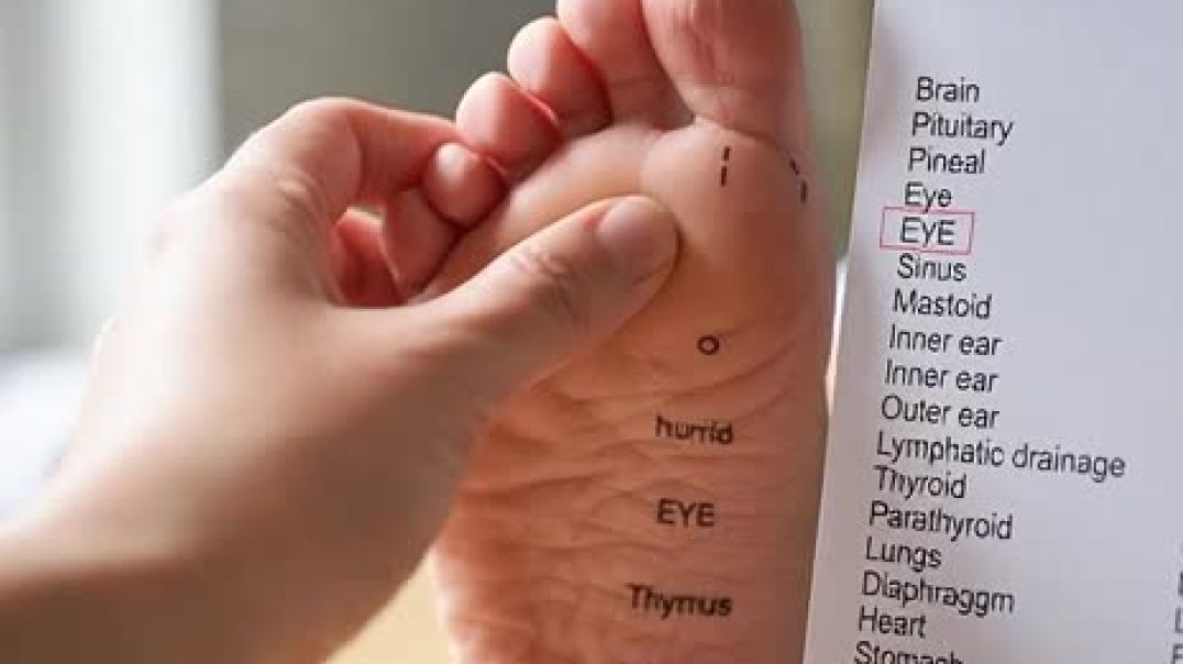 ⁣Reflexology for eye health