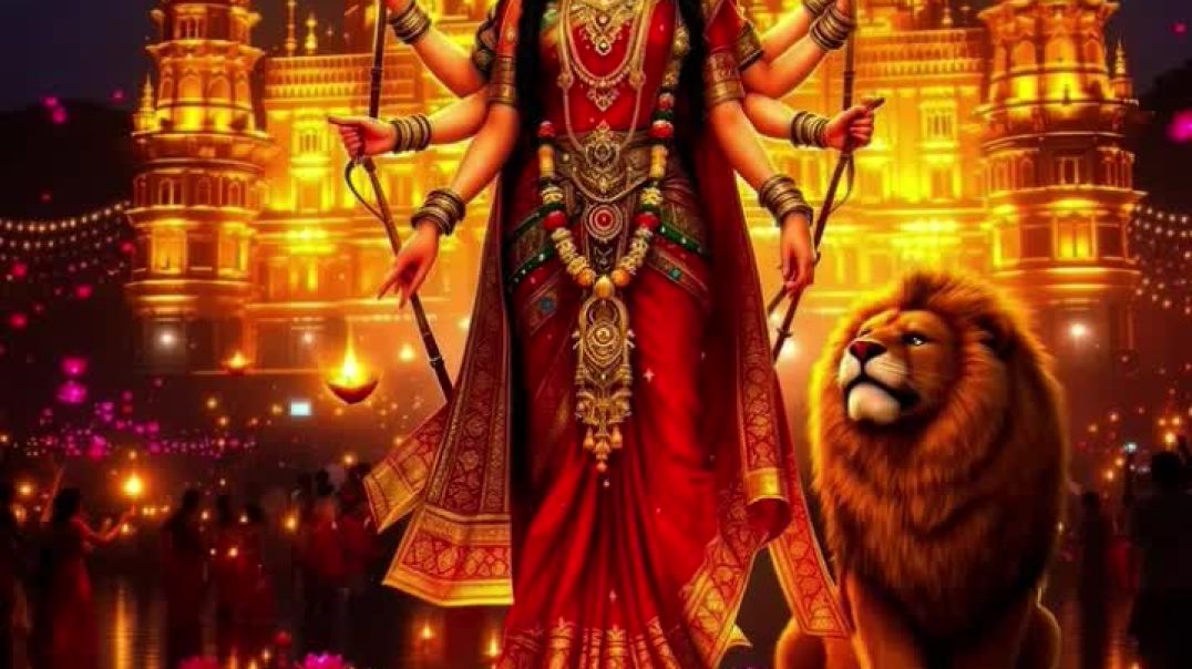 ⁣#montagem#shortsfeed#durga #mataraniarti#youtubeshorts#trending#durgamaa