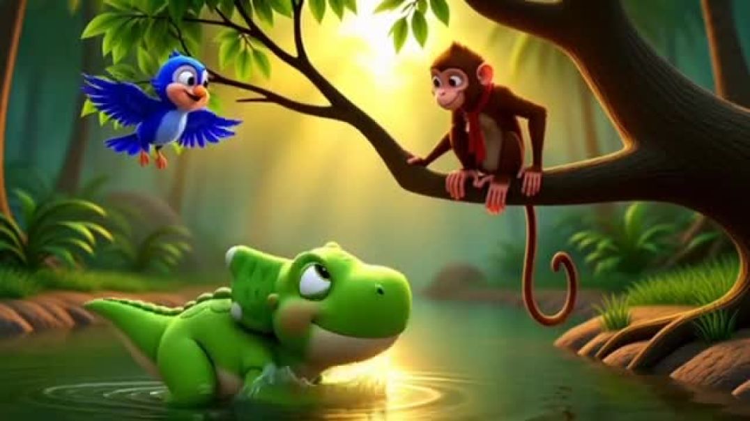 ⁣चिड़िया और बन्दर की कहानी __जंगल मे फटा लावा विस्फोट