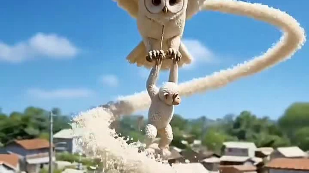 ⁣🐒😱 Unbelievable! A Monkey Turns Into Rice 🌾🦉 | Only an Owl Knows the Cure!