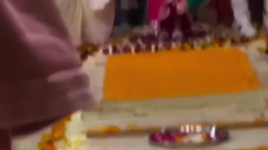 कथावाचक इंद्रेश उपाध्याय जी की पत्नी श्रीमती शिप्रा जी का गृह प्रवेश!