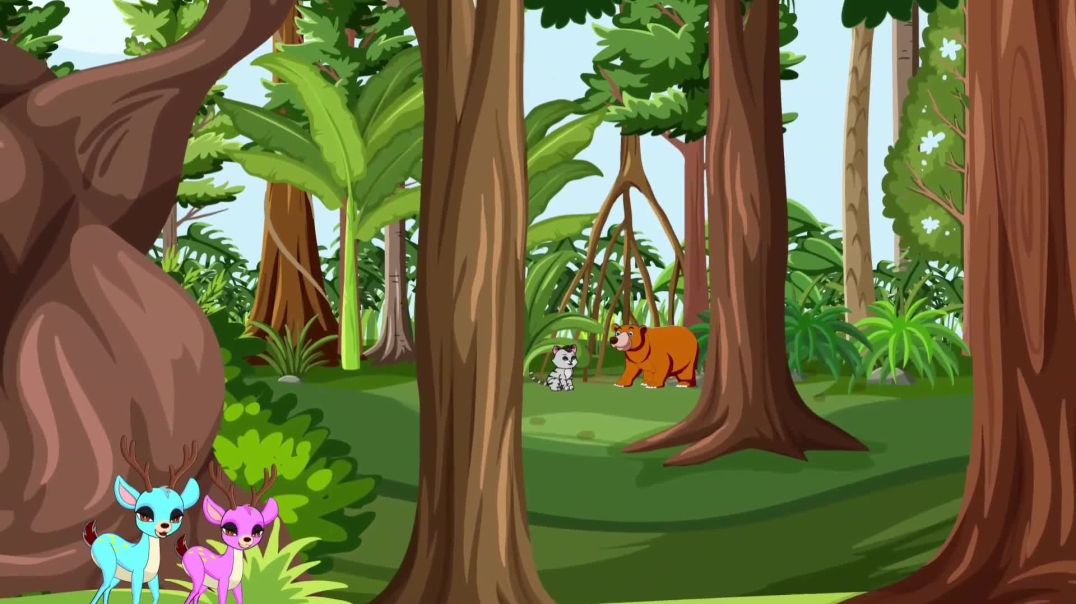 ⁣बुद्धिमान बंदर रोमांचक कहानी⧸⧸ Hindi cartoon ⧸⧸Moral stories ⧸⧸Tuni 786 (1)