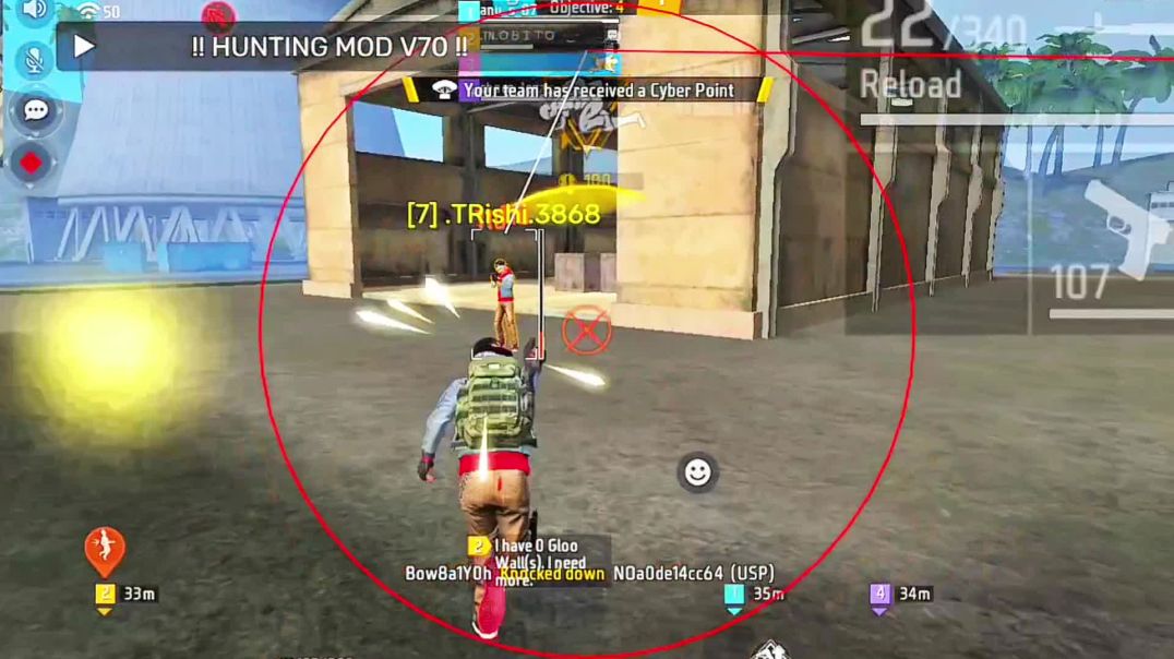 ⁣🔥 Free Fire Panel 1vs4 Dangerous Fight 😱 | Solo vs Squad OP Clutch 💥