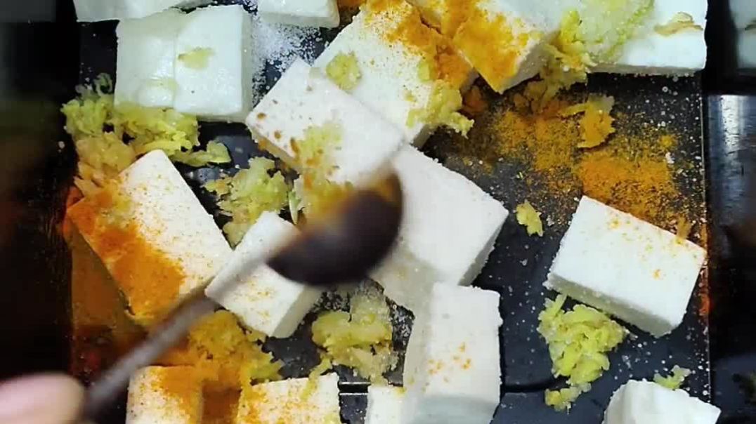 ⁣Paneer butterfly recipe