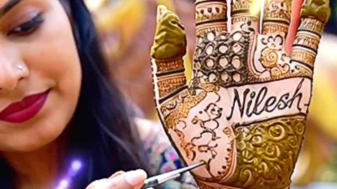 ⁣Viral Mehndi Design nilesh87