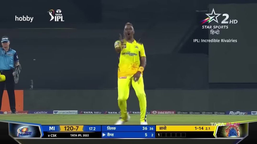 ⁣CSK VS MI 2022 IPL Ms Dhoni  Last ball finish...  credit to @bbci  #cskysmi  #crickethighlights