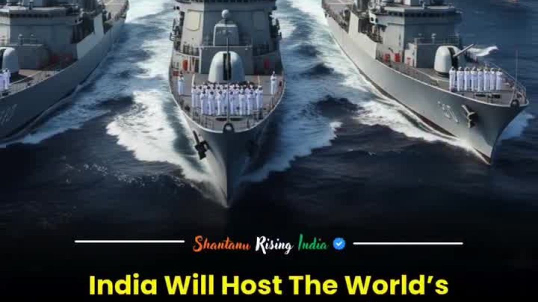 ⁣India will host the world’s largest naval exercise in February 2026 at Visakhapatnam, bringing t