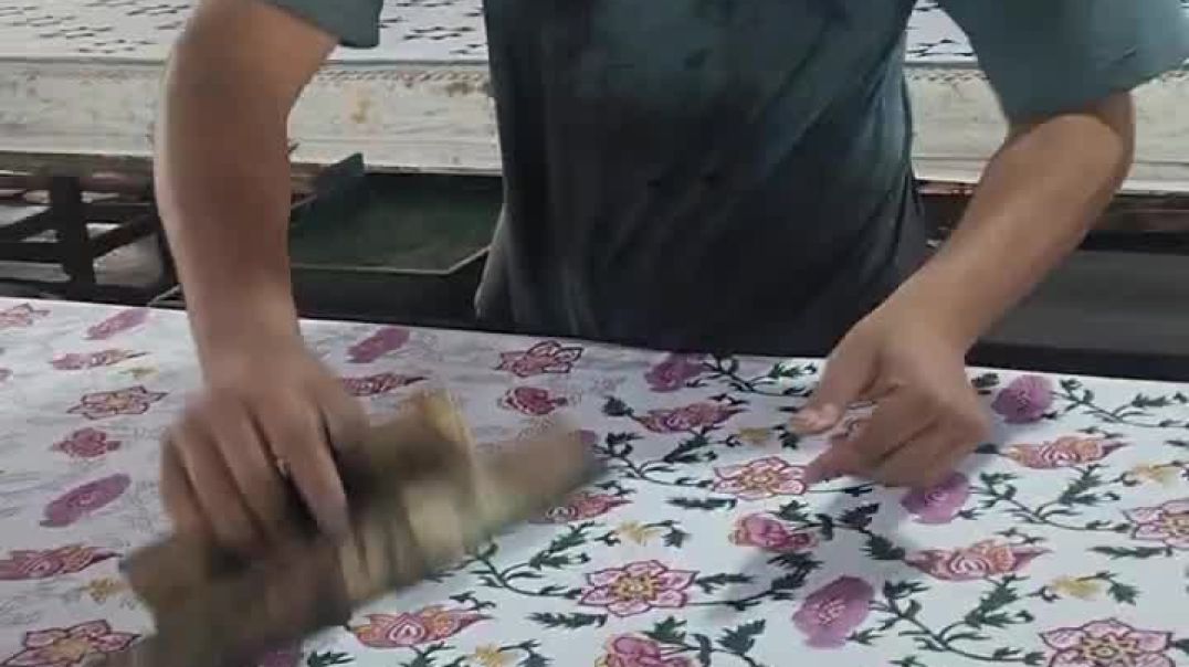 ⁣राजस्थानी हैंड ब्लॉक प्रिंटिंग 👍👍❤️❤️🥰##shorts video## (4)