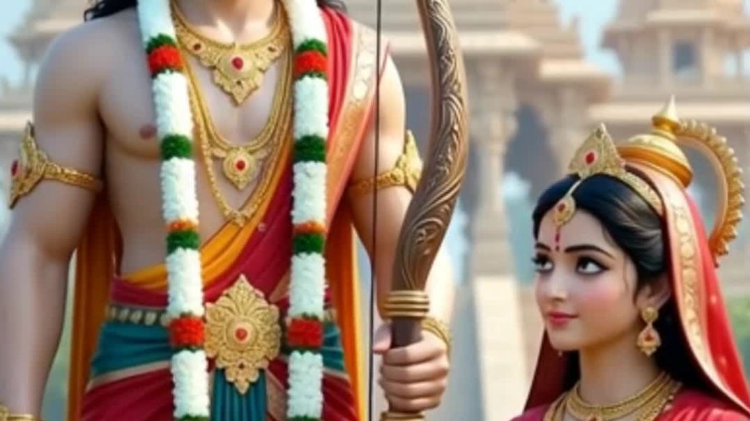⁣Prabhu shree Ram and mata seeta
