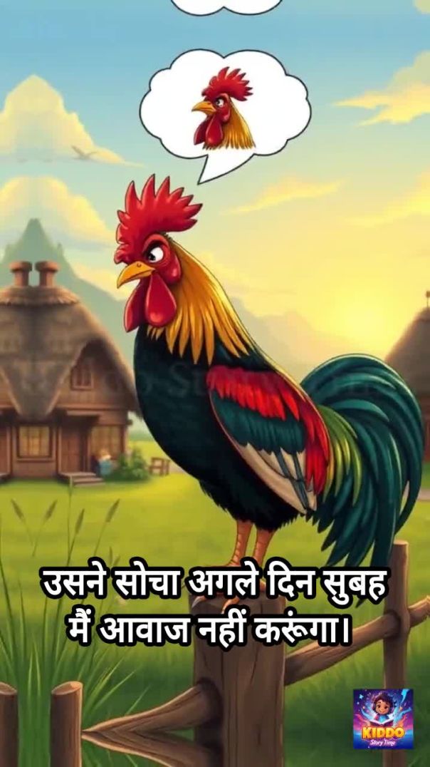 🐓 मुर्गे का घमंड _ प्रेरणादायक कहानी 🌟_shorts _shortstory(720P_HD)